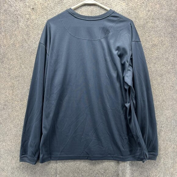 Reel Legends Shirt Mens Medium Blue Long Sleeve Performance Fishing Crewneck - Picture 2 of 10